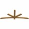 Ekena Millwork Alberta Rough Sawn Timber Gable Bracket, Western Red Cedar, 84"W x 35"H x 2"D x 4"F, 10/12 Pitch GBW084X35X0204ALB00RWR - alternate 3